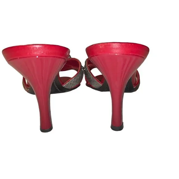 Louis Vuitton Takashi Murakami Monogram Cherry Blossom Logo Heel Sandals Shoes - Picture 11 of 12